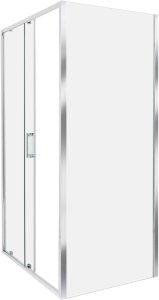 Beliani Kabina prysznicowa YORO 80 x 100 x 185 cm Srebrny 4