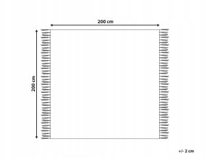 Beliani Koc piknikowy MOUZA 200 x 200 cm Beżowy 3
