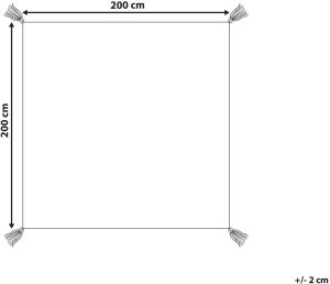 Beliani Koc piknikowy TUZIANI 200 x 200 cm Zielony 3