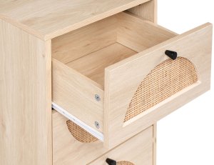Beliani Komoda 4 szuflady BOTWOOD MDF Jasnobrązowy 7