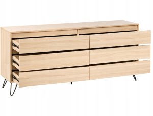 Beliani Komoda 6 szuflad CARDIGAN Jasnobrązowy 8