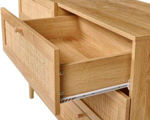 Beliani Komoda 6 szuflad jasne drewno NIVO 7