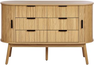 Beliani Komoda 6 szuflad jasne drewno SELAH 6