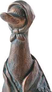 Beliani Figurka ogrodowa BALEYA Kaczka Brązowy 6
