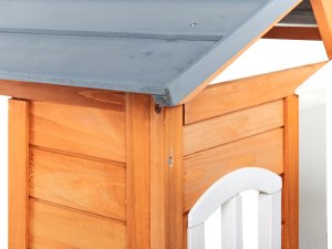 Beliani Domek ogrodowy dla dzieci AMPELIKO Drewno Jasnobrązowy 7