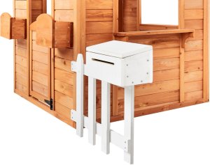 Beliani Domek ogrodowy dla dzieci AMPELIKO Drewno Jasnobrązowy 9