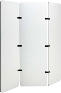 Beliani 3-panelowy parawan pokojowy FUTURA Ciemnoszary 180 cm 180 cm 5