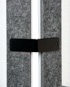 Beliani 3-panelowy parawan pokojowy FUTURA Ciemnoszary 180 cm 180 cm 7