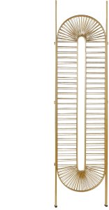 Beliani 3-panelowy parawan pokojowy NOALE złoty 135 cm 170 cm 5
