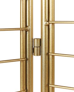 Beliani 3-panelowy parawan pokojowy NOALE złoty 135 cm 170 cm 7