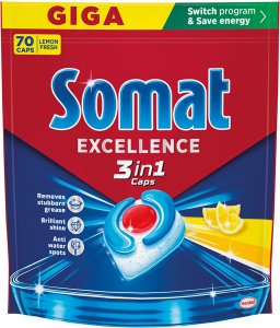 Somat DISHWASHER CAPSULES SOMAT LEMON 70PCS 6