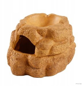 Exo Terra Big Rock, kryjówka z miską, do terrarium, ceramiczna, S, 11x13x8 cm, 20 ml 2