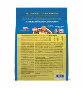 Schesir Born Carnivore, karma sucha, dla kotów dorosłych, śledź i łosoś, 255 g, worek 2