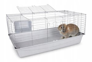 Ender KLATKA dla KRÓLIKA, ŚWINKI MORSKIEJ, GRYZONI Wysoka Solidna XL 100x55x44 cm 5