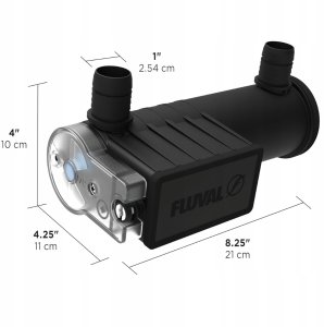 Fluval FX UVC In-Line Clarifier, sterylizator, 13 x 29,5 x10,5 cm, 6W, max.1500L, do filtrów FX i serii 7 2