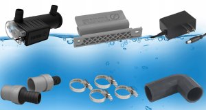 Fluval FX UVC In-Line Clarifier, sterylizator, 13 x 29,5 x10,5 cm, 6W, max.1500L, do filtrów FX i serii 7 5