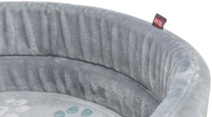 Trixie Jimmy Soft, legowisko, dla psa/kota, miękki plusz, owalne, jasnoszare, 95 x 85 cm 3
