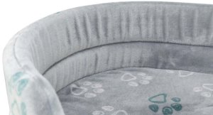 Trixie Jimmy Soft, legowisko, dla psa/kota, miękki plusz, owalne, jasnoszare, 95 x 85 cm 4