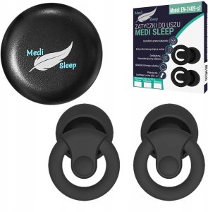 Suaro sp. z o.o. Zatyczki do uszu stopery do spania Medi Sleep rozmiar XS / S / M / L czarne 8