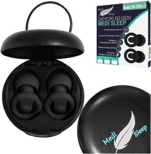 Suaro sp. z o.o. Zatyczki do uszu stopery do spania Medi Sleep rozmiar XS / S / M / L czarne 9