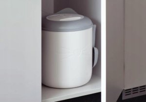 Catit Pixi, pojemnik próżniowy na pokarm, dla kota, 9,6l / 5,5 kg, 26 x 24.5 x 30.7 cm z łopatką 10