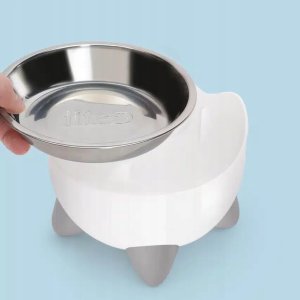 Catit Pixi, wysoka miska, dla kota, biała, 13,5 × 9,9 × 13,5 cm, 200 ml 3