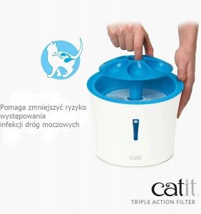 Catit Triple Action, filtr do fontann Catit - 43742, 43725, 43747, 50023, 50053,55600, 6szt/OPAK 3