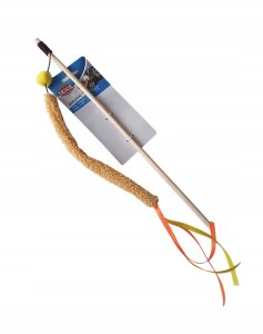 Trixie Wędka, dla kota, plastik/plusz/drewno, 40 cm 2