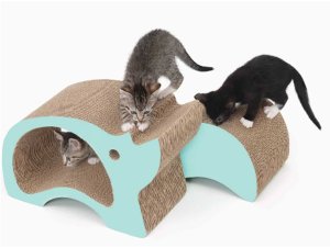 Catit Zoo Scratcher Nosorożec, drapak, dla kota, kartonowy, 46 x 22,5 x 29 cm, 2w1 2
