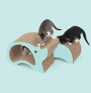Catit Zoo Scratcher Nosorożec, drapak, dla kota, kartonowy, 46 x 22,5 x 29 cm, 2w1 4