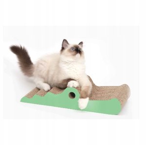 Catit Zoo Scratcher Krokodyl, drapak, dla kota, kartonowy, 44 x 18,5 x 9,5 cm 2