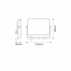 Naświetlacz GTV Naświetlacz FL LUX 20W 840 IP65 BK EUE OSRAM 4