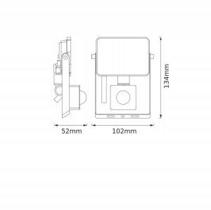 Naświetlacz Osram Naświetlacz FL LUX SENSOR 10W 840 IP65 BK EUE OSRAM 4