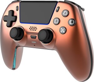 Pad Deltaco Deltaco Gaming GAM-199-ORANGECOPPER kontroler gier Pomarańczowy, Brąz Bluetooth/USB Gamepad PlayStation 5, PC, Android, iOS 2