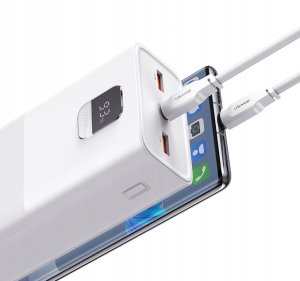 Powerbank Usams USAMS Powerbank PB68 30000mAh 65WQC3.0+PD Fast Charge + kabel USB-C/USB-C 100W biały/white ATXLOGTCTG02 (US-CD185) 4