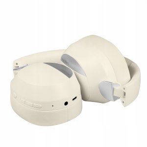 Słuchawki LogiLink Słuchawki z mikrofonem, BT6.0, ANC, kremowe 4