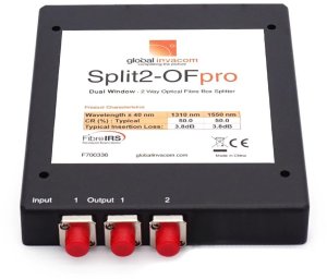 Digiality Splitter optyczny 1/2 Global Invacom Split2-OFpro FC/PC 3,65 dB PLC ABS 2