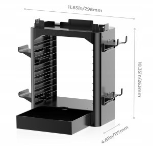 JYS Organizer Stojak Uchwyt Na Konsolę Gry Pady Do Nintendo Switch 2 Ns2 Oled / Jys-ns153b-v2 / Czarny 7