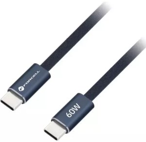 Kabel USB ForCell USB-C - USB-C 1.2 m 60W Granatowy (CCFN23) 3