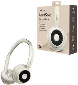 Słuchawki LogiLink Słuchawki z mikrofonem, BT6.0, ANC, brązowe 5