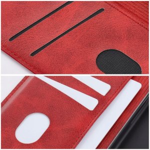 Markowe Etui z klapką na Samsung S26 PLUS Cubic Book czerwone 3