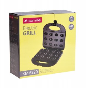 Kamille Opiekacz do orzeszków 6720 czarny 800 W 12 ORZESZKÓW 8