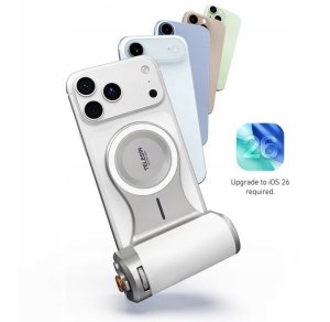 Telesin Uchwyt Grip Magnes Magsafe Pilot Bluetooth + Aku 3200mah Do Telefonu Iphone / P5-mp-003wh 3