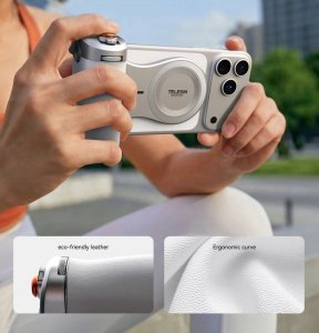 Telesin Uchwyt Grip Magnes Magsafe Pilot Bluetooth + Aku 3200mah Do Telefonu Iphone / P5-mp-003wh 4