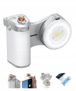 Telesin Uchwyt Grip Magnes Magsafe Pilot Bluetooth + Aku 3200mah Do Telefonu Iphone / P5-mp-003wh 8