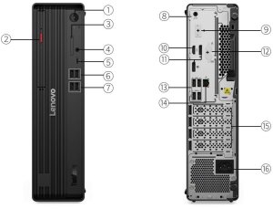 Komputer Lenovo ThinkCentre M90s Gen 6 12YU SFF Core Ultra 7 265 32GB RAM 512GB SSD Wi-Fi 6/7 (12YU001KGE) 2