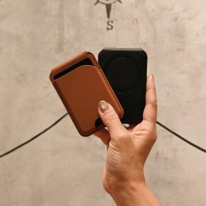 Jabees Magnetyczny Portfel Magsafe Do Telefonu Na 4 Karty Blokada Rfid + Podstawka / Magwallet Secure Granatowy 12