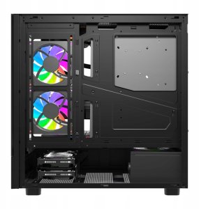 Obudowa Darkflash Obudowa komputerowa DarkFlash DS950V z wyświetlaczem (czarna) + 6 wentylatorów 4