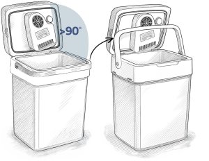 Lodówka turystyczna Berdsen Lodówka turystyczna Icemax 29 litry tryb ECO* - niebieska 4