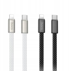 Hoco Kabel USB C do Lightning Hoco PD 30W płaski 1 m X125 czarny 4